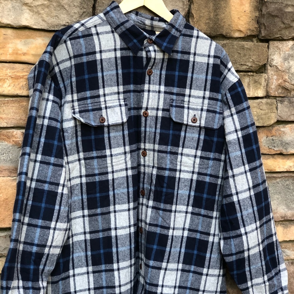 RedHead Men's Fleece-Lined Flannel Plaid LS shirt